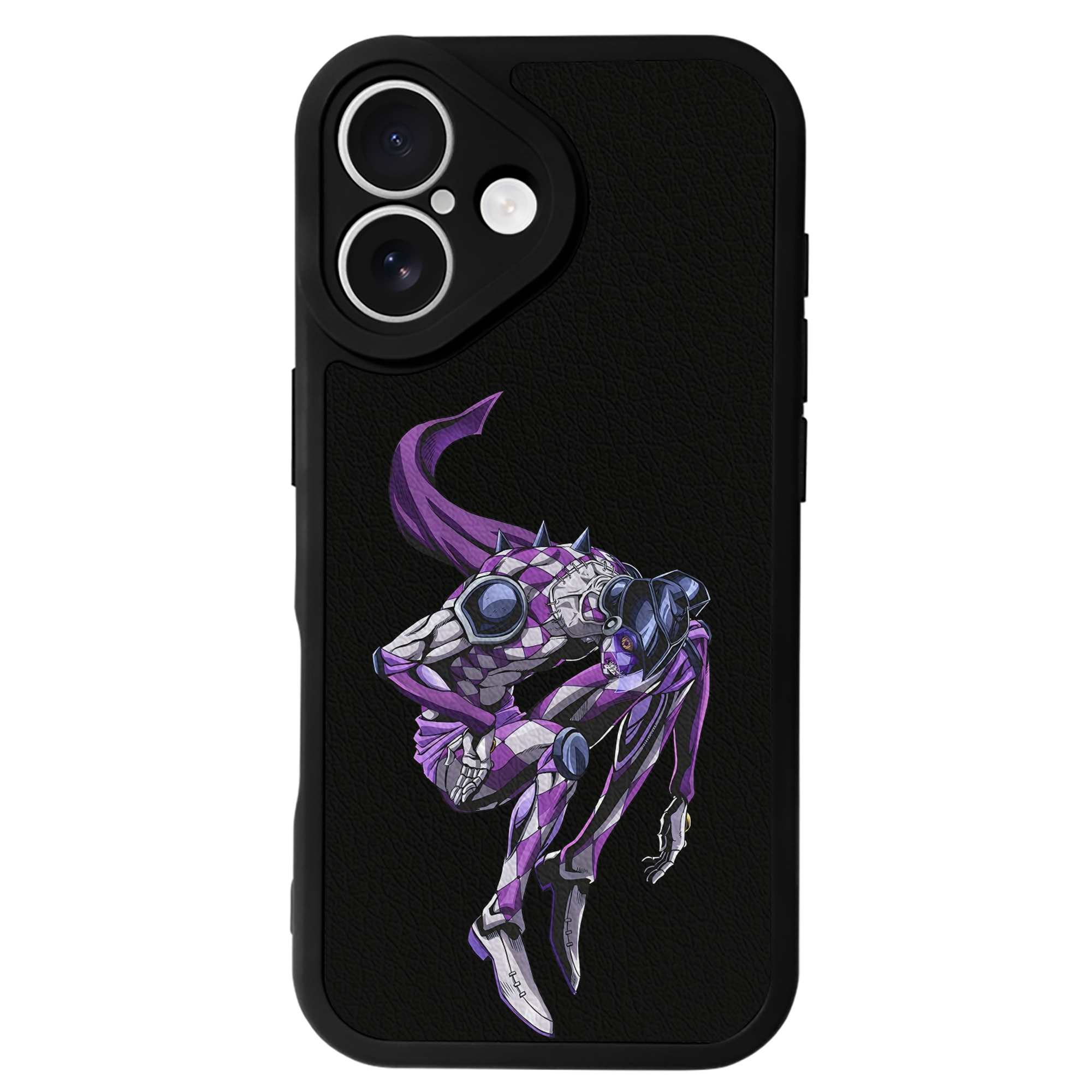 （画像用） ジョジョの奇妙な冒険 パンナコッタ?フー JoJo's Bizarre Adventure Pannacotta Fugo 【iPhone 16シリーズ対応】シリコンスマホケース（レザー調） 材質：シリコン